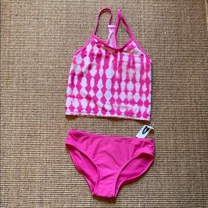 Old navy pink tie dye bikini